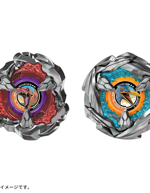Load image into Gallery viewer, Takara Tomy Beyblade X BX-00 Jurassic World Spinosaurus Quetzalcoatl Starter Set
