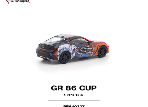 Load image into Gallery viewer, POPRACE 1/64 1087X GR86 CUP Diecast Model Car
