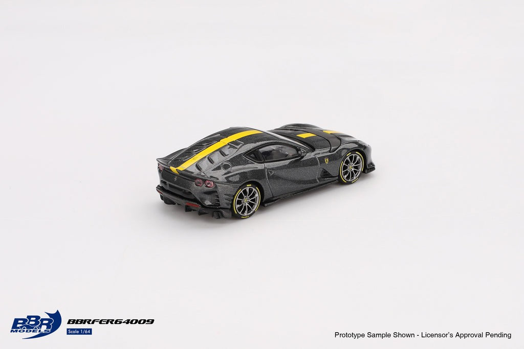 BBR 1:64 Ferrari 812 Competizione Grigio Competizione Diecast Model Car
