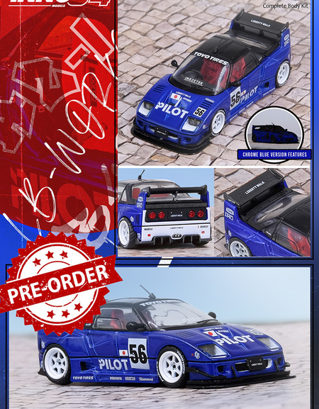 (Pre-order) INNO64 1/64 MAZDA AZ-1 LIBERTY WALK LB40 "PILOT" Diecast Model Car