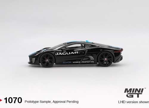Load image into Gallery viewer, MINI GT 1/64 #1070 Jaguar C-X75 Black Diecast Model Car
