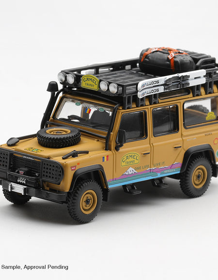 (Pre-order) Mini GT #1310 Land Rover Defender 110 1998 Camel Trophy CT36 Romania