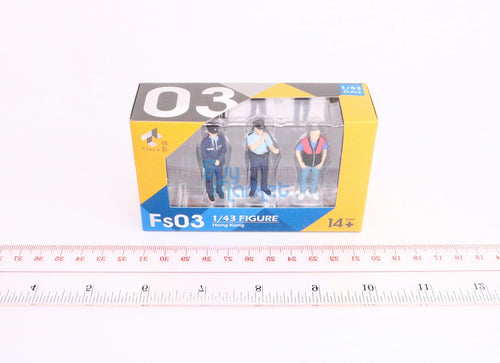 Load image into Gallery viewer, TINY City HK Scale 1/43 Figure Set 03 Policemen &amp; Driver Mini Model Figure
