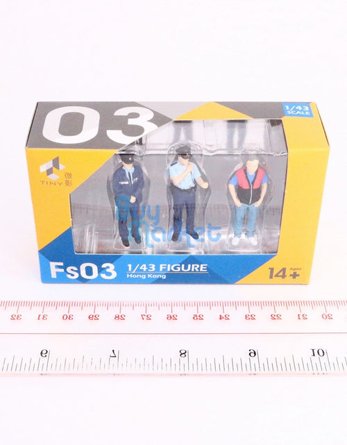 Load image into Gallery viewer, TINY City HK Scale 1/43 Figure Set 03 Policemen &amp; Driver Mini Model Figure
