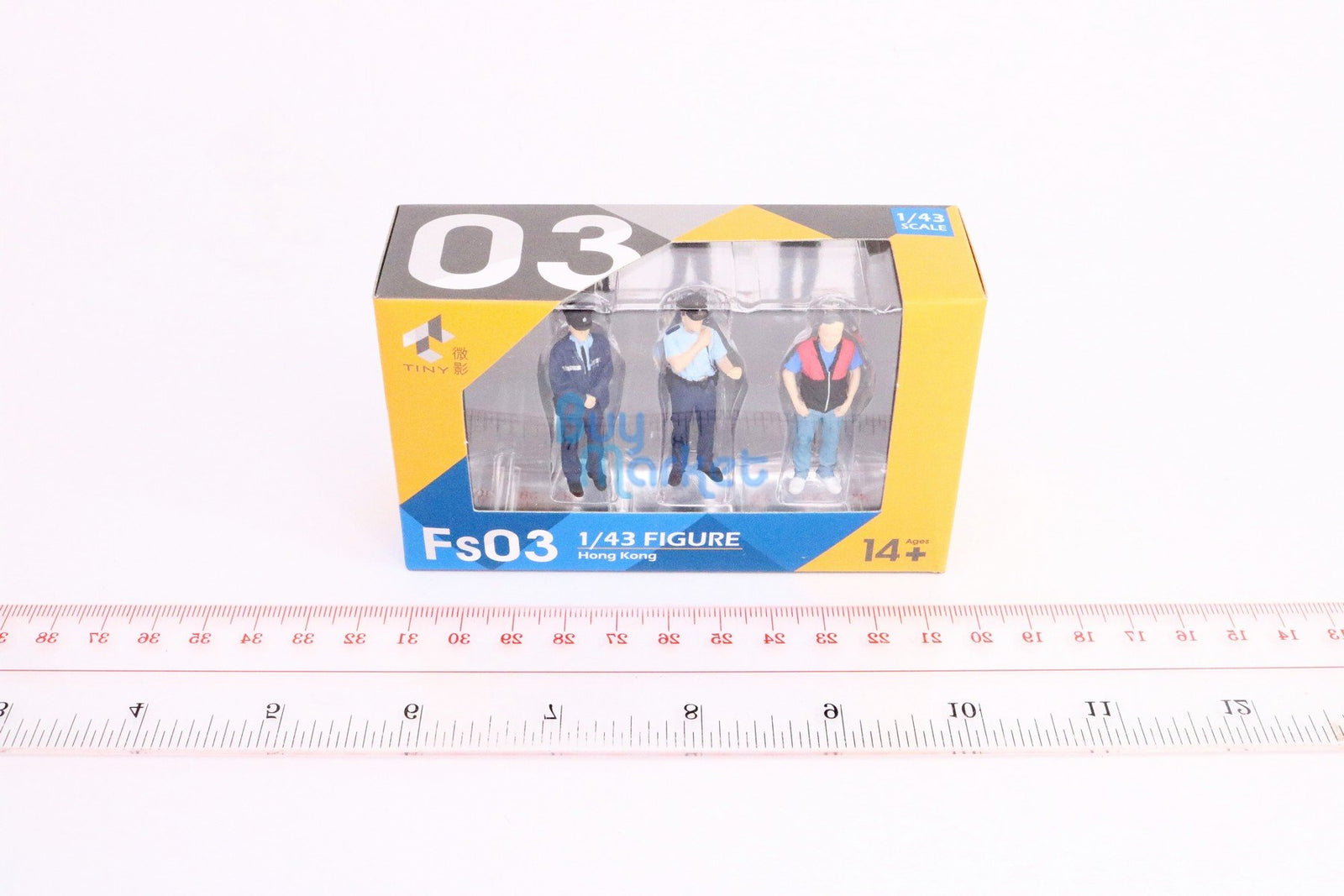TINY City HK Scale 1/43 Figure Set 03 Policemen & Driver Mini Model Figure