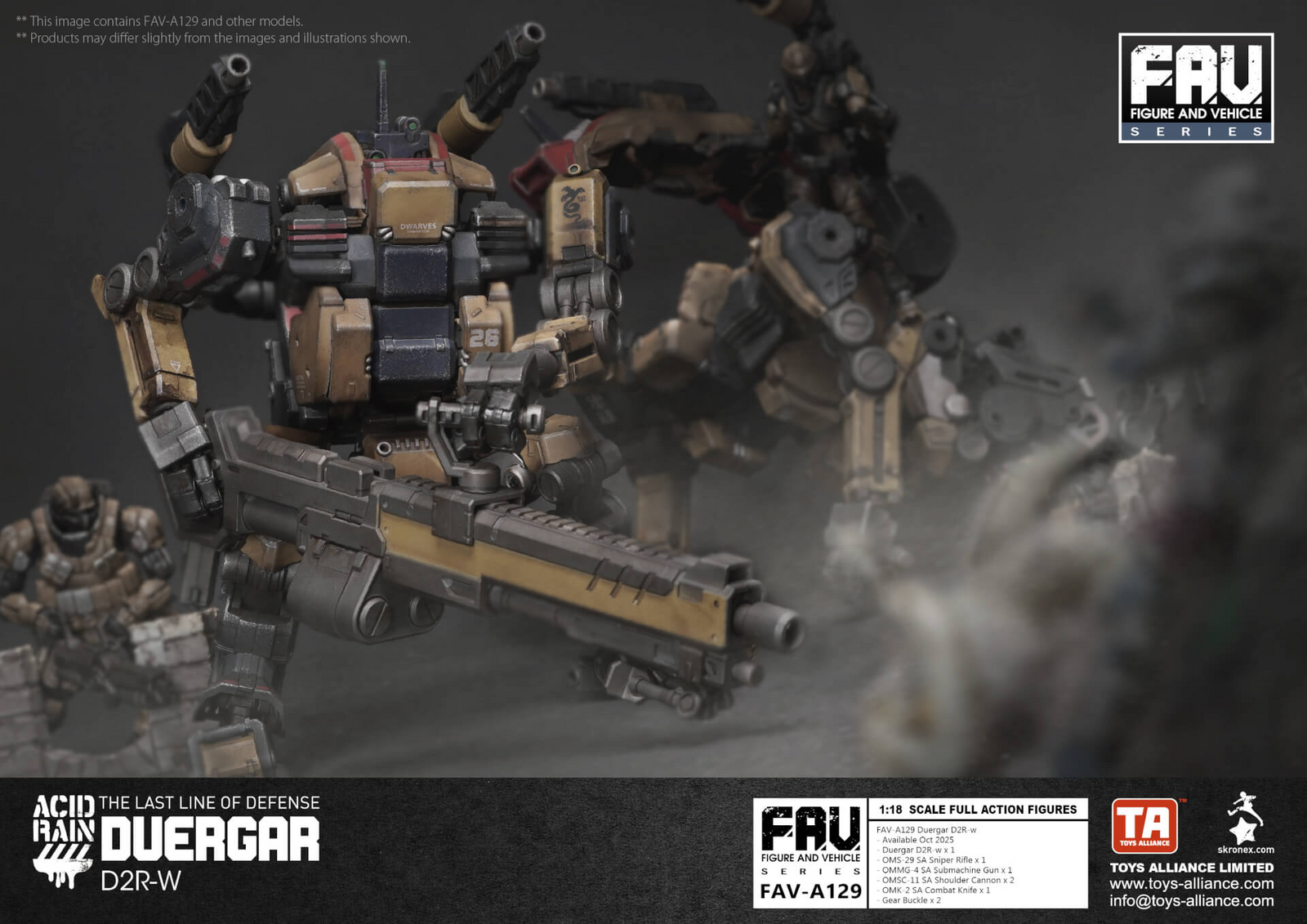 Acid Rain x Toy Alliance FAV-A129 Duergar D2R-w 1/18 Action Figure