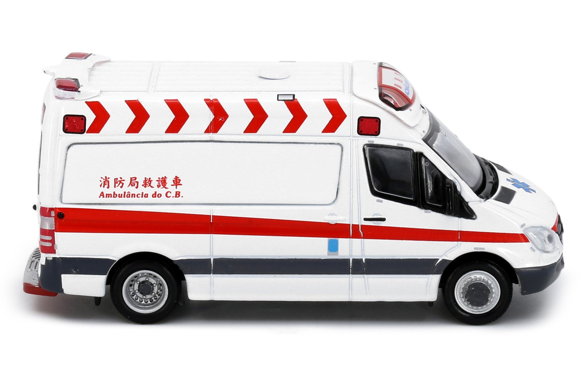 Tiny City Die-cast Model Car - Mercedes-Benz Sprinter Macau Ambulance (White)