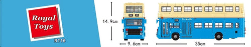 Load image into Gallery viewer, Royal Toys Building Blocks City Story Bricks RT16: Hong Kong China Motor Bus (1530 Pcs/Pzs)
