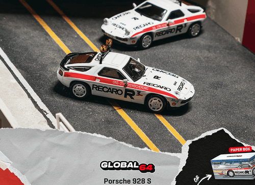 Load image into Gallery viewer, (Pre-order) Tarmac Works 1/64 Porsche 928 S Safety Car Global64 Diecast Model

