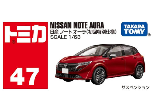 Load image into Gallery viewer, Takara Tomy Tomica Diecast Model Car 1:63 No.47 Nissan Note Aura (1st)
