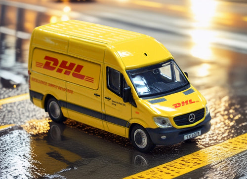 Load image into Gallery viewer, Tiny City 90 Die-cast 1/76 Model Car - MERCEDES-BENZ Sprinter FL DHL Model Car
