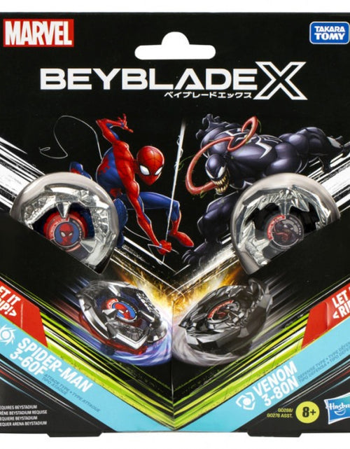 Load image into Gallery viewer, (In Stock)Takara Tomy Beyblade X BX-00 Spider-Man and Venom Multipack Set 3-60F

