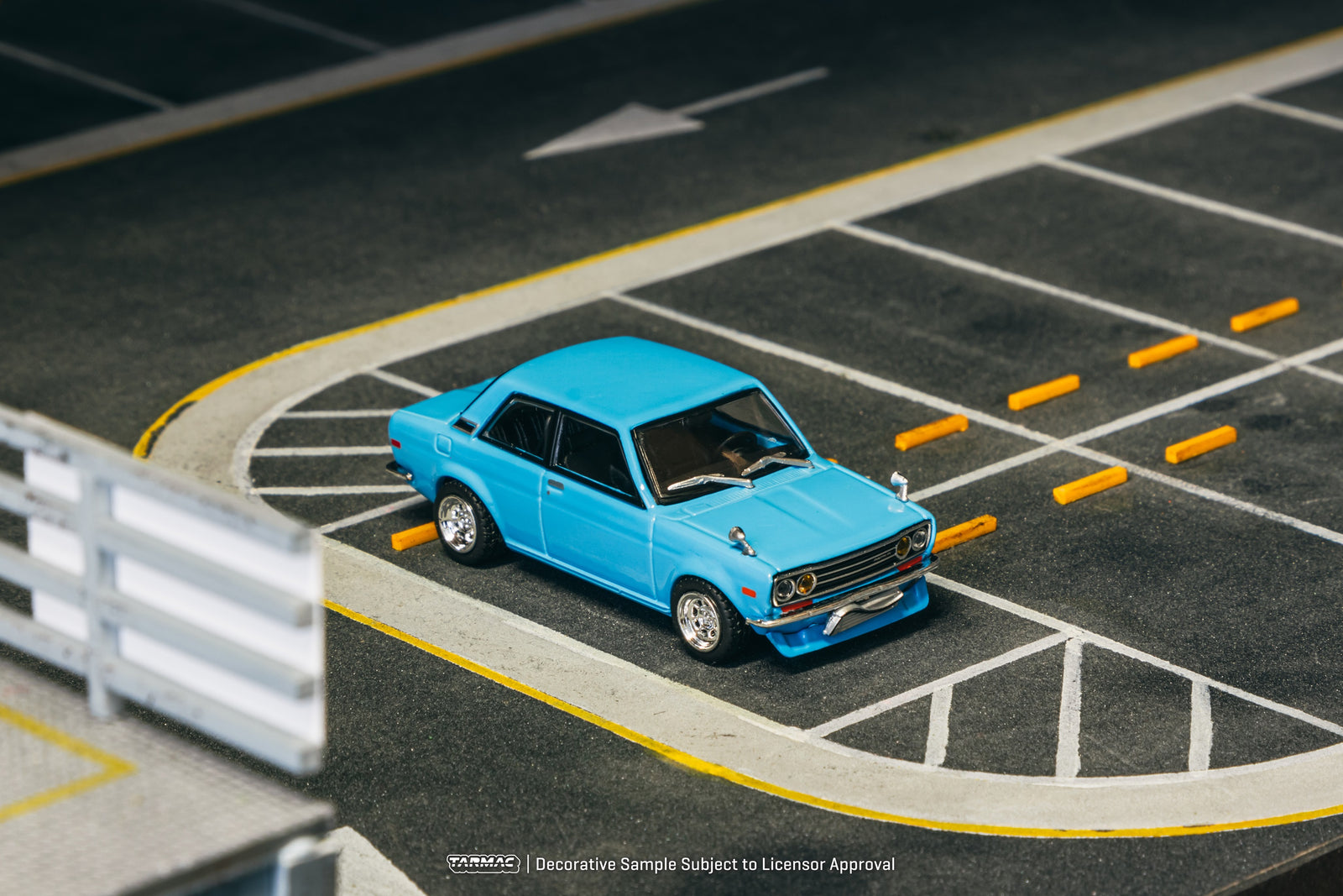 Tarmac Works 1/64 Datsun 510 Light Blue Diecast Model Car