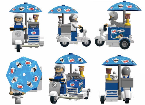 Load image into Gallery viewer, Royal Toys Building Blocks City Story Bricks RT07:Hong Kong Ice Cream Tricycler (62 Pcs)
