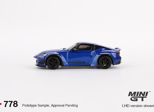 Load image into Gallery viewer, Mini GT #778 1/64 Pandem Nissan Z Seiran Blue Diecast Model Car LHD
