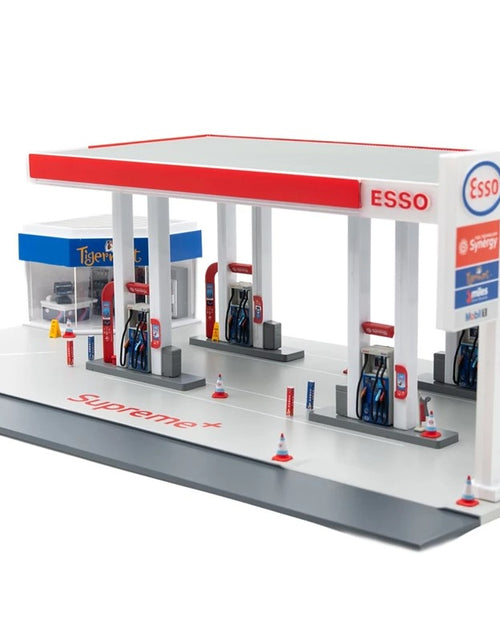 Load image into Gallery viewer, Tiny City Hong Kong Bd30 1/64 ESSO Gas Station Petrol Model Diorama
