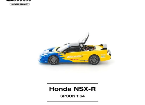 Load image into Gallery viewer, (Pre-order) POP RACE 1/64 HONDA NSX-R SPOON Diecast Model Car #PR640299

