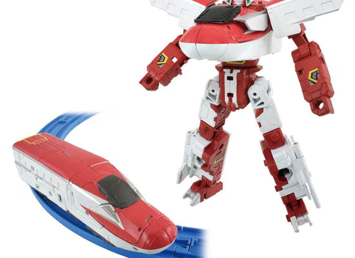 Load image into Gallery viewer, Takara Tomy Plarail Deformation Robot SHINKALION CW E6 Komachi Top Lifter Form
