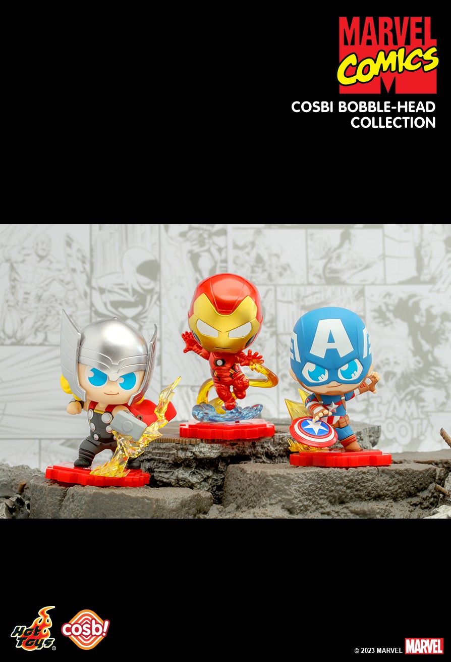 Hot Toys Cosbi Bobble-Head Collection Marvel Studios: Avengers  8 Figures Set