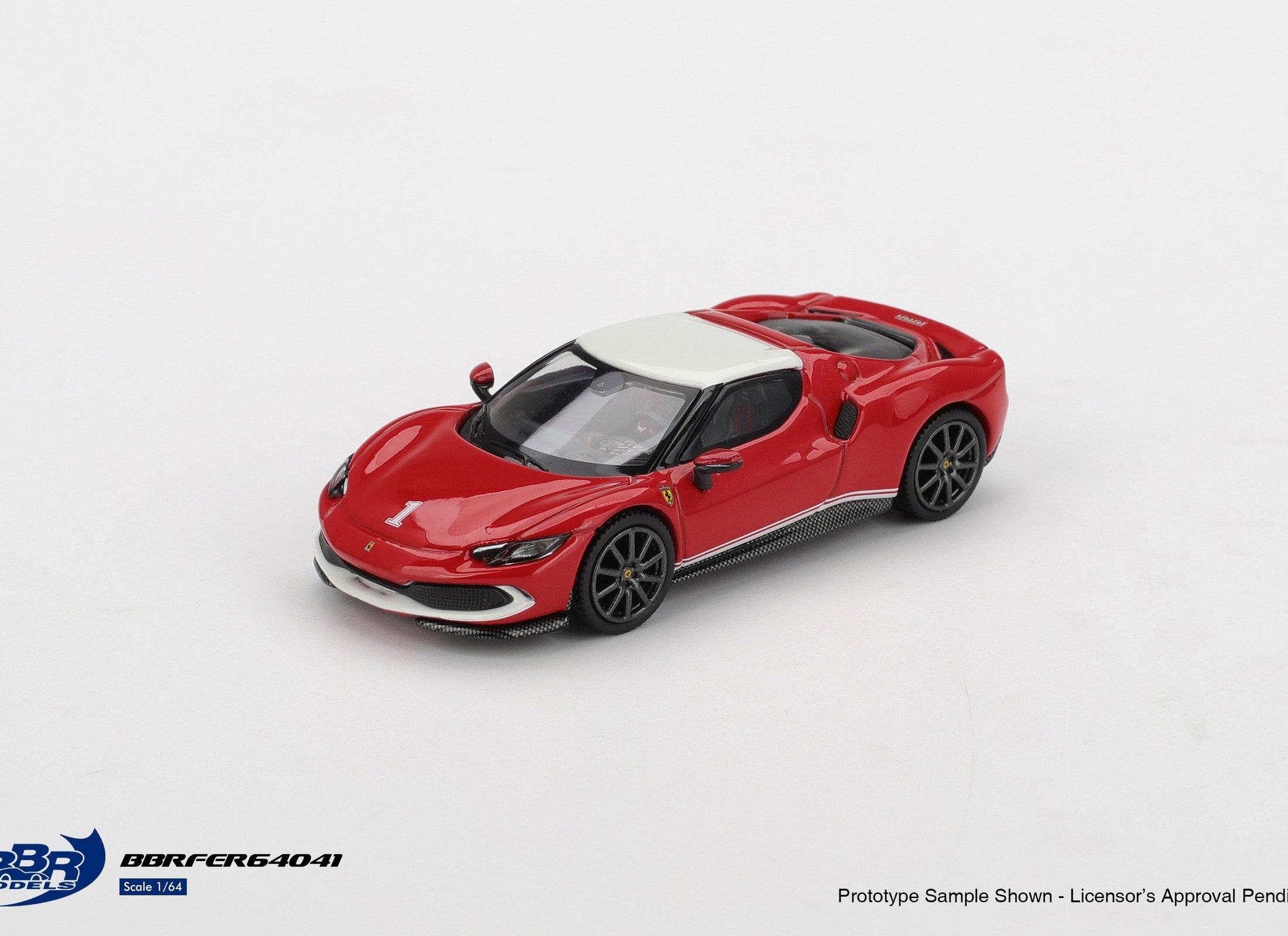 (Pre-order) BBR 1/64 Ferrari 296 GTB Asseto Fiorano F2004 Tribute livery Model