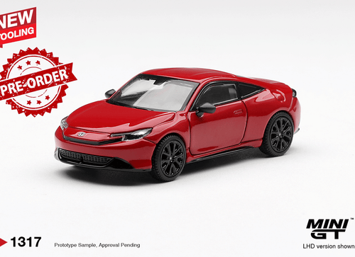 Load image into Gallery viewer, (Pre-order) Mini GT #1317 Honda Prelude Rallye Red RHD Diecast Model Car
