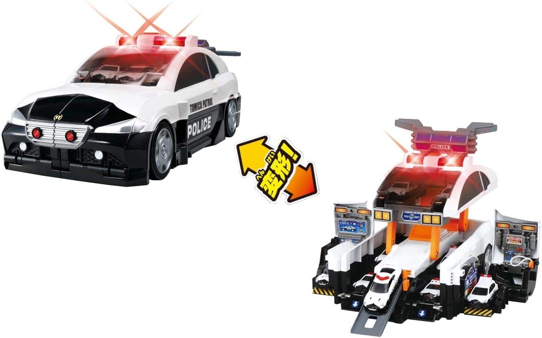 Takara Tomy Tomica World Transform Dispatch! Scramble Big Patrol police car