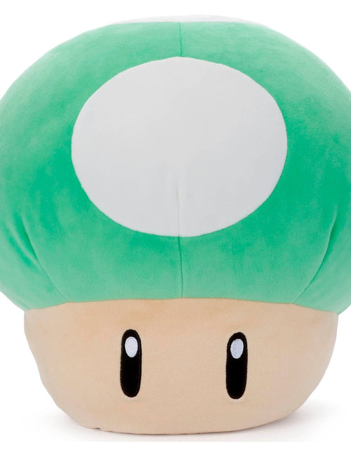Load image into Gallery viewer, Takara Tomy Arts Super Mario Soft Plush Toy - Mocchi Game Style 1UP Mushroom
