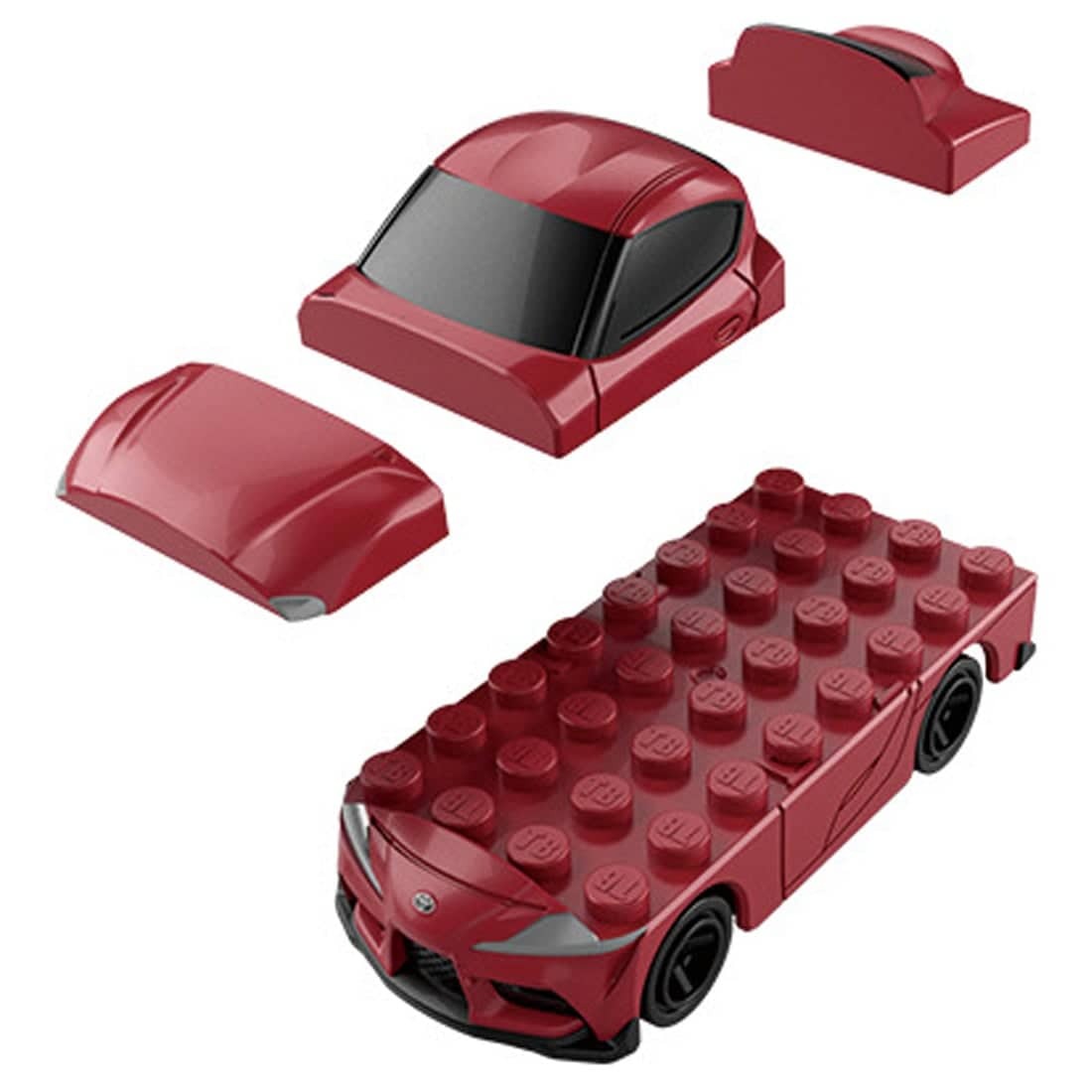 Takara Tomy Tomica Plarail Blocks Toyota GR Supra set
