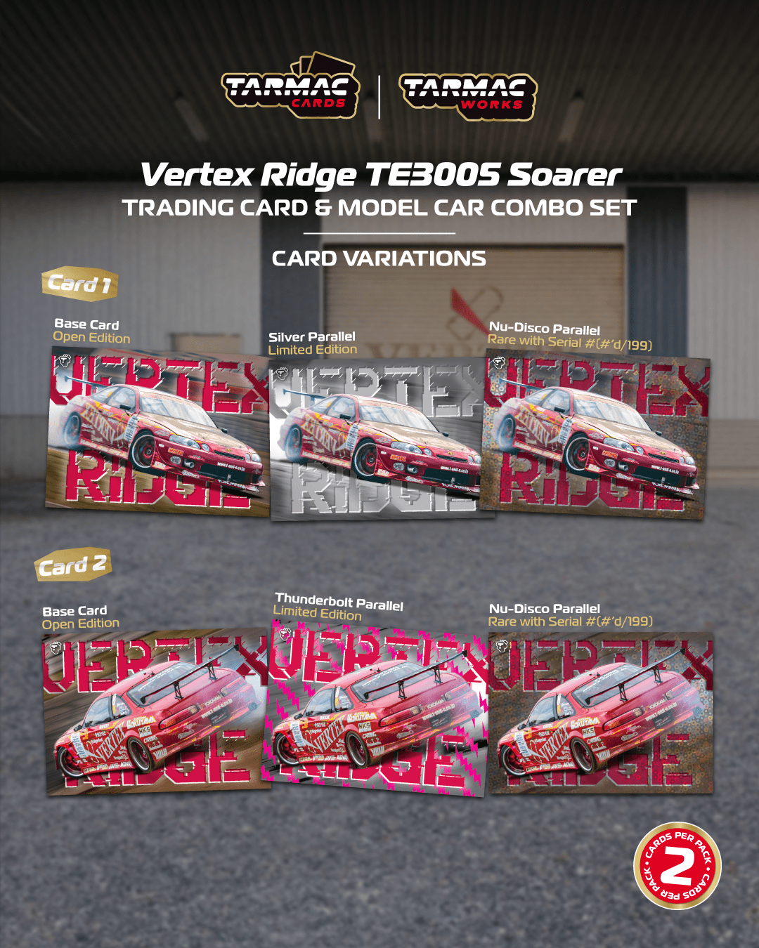 (Pre-order) Tarmac Works 1/64 Vertex Ridge TE3005 Soarer with Tarmac Cards Set