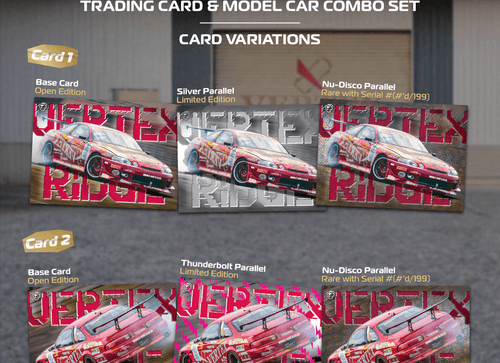 Load image into Gallery viewer, (Pre-order) Tarmac Works 1/64 Vertex Ridge TE3005 Soarer with Tarmac Cards Set
