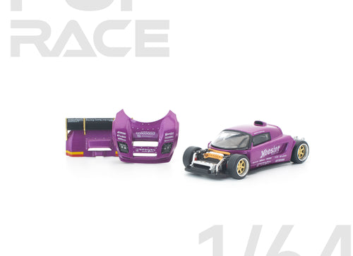 Load image into Gallery viewer, (Pre-order) POPRACE 1/64 PANDEM LOTUS ELISE PURPLE Model Car #PR640448
