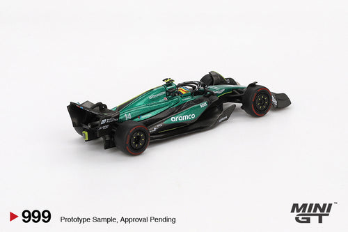 Load image into Gallery viewer, Mini GT 1/64 #999 Aston Martin AMR24 #14 Fernando Alonso 2024 F1 2024 Bah
