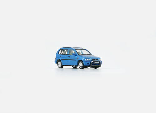 Load image into Gallery viewer, BMC 1/64 Mazda 1994 Demio (Metro) - Blue (RHD) Model with figures

