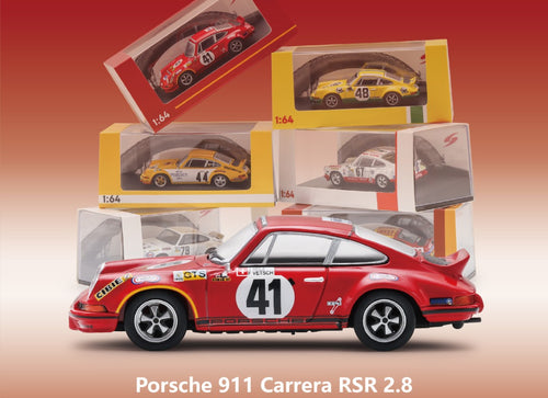 Load image into Gallery viewer, (Pre-order) Sparky 1/64 - Porsche Carrera RSR 2.8 No.41 16th 24H Le Mans 1973
