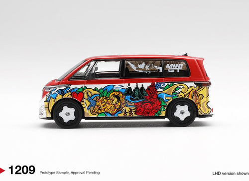 Load image into Gallery viewer, MINI GT #1209 Volkswagen ID. Buzz Mizu Design LHD Diecast Model Car
