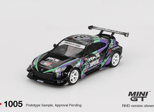 Load image into Gallery viewer, Mini GT #1005 Toyota GR86 HKS TYPE R 2022 Tokyo Auto Salon Model Car
