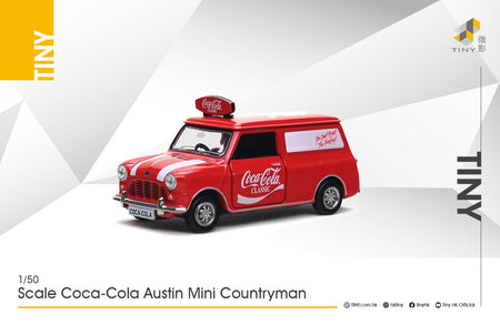 Tiny City 1:50 Coca-Cola Austin Mini Countryman Diecast Model Car