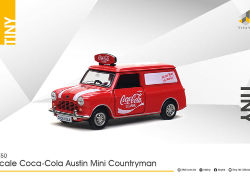 Load image into Gallery viewer, Tiny City 1:50 Coca-Cola Austin Mini Countryman Diecast Model Car

