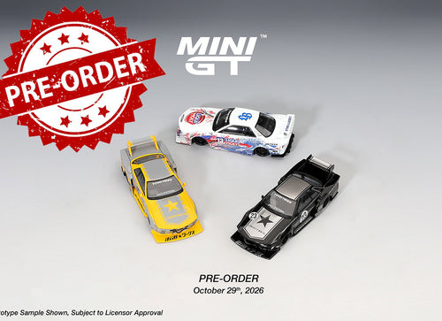 Load image into Gallery viewer, (Pre-order) Mini GT INOZETEK x Liberty Walk R32 Set 2026 Show Edition Car Set
