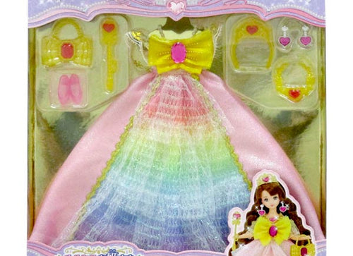 Load image into Gallery viewer, Takara Tomy Licca Rika Doll Clothes &amp; Accessories Rainbow Princess Dress Set
