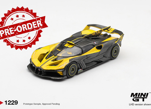 Load image into Gallery viewer, (Pre-order) Mini GT #1229 1/64 Bugatti Bolide Yellow Diecast model car
