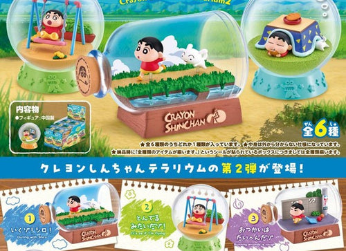 Load image into Gallery viewer, Re-ment Crayon Shin-chan Terrarium Vol.2 6pcs Complete BOX
