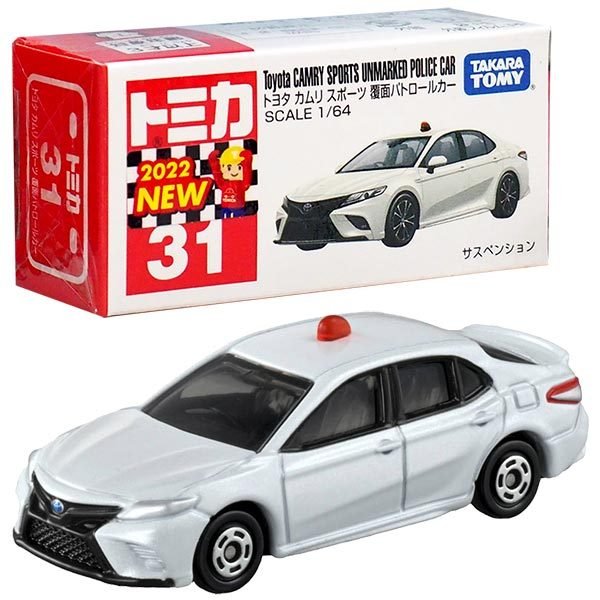 Takara Tomy Tomica Die-cast Car - 1/64 No.031 Toyota Camry Police Car