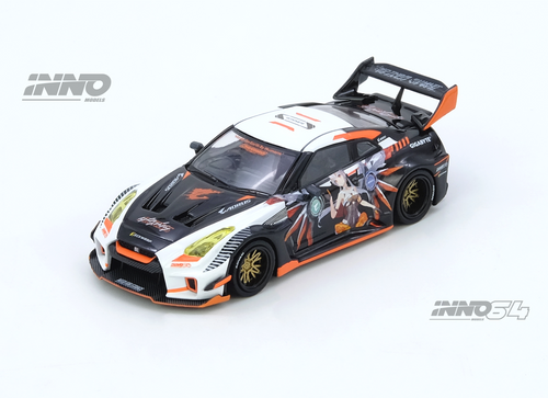 Load image into Gallery viewer, INNO64 1/64 GT-R R35 WIDEBODY AORUS X INNO64 Limited Edition
