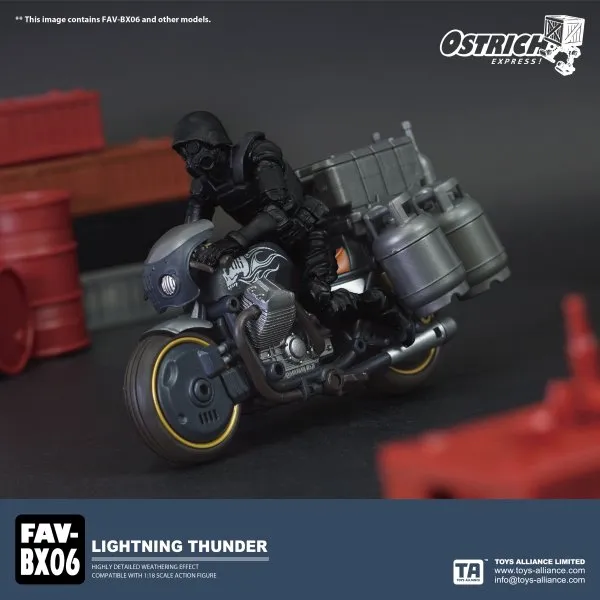 TOYS ALLIANCE OSTRICH EXPRESS FAV-BX06 1:18 Lightning Thunder Vehicle Model