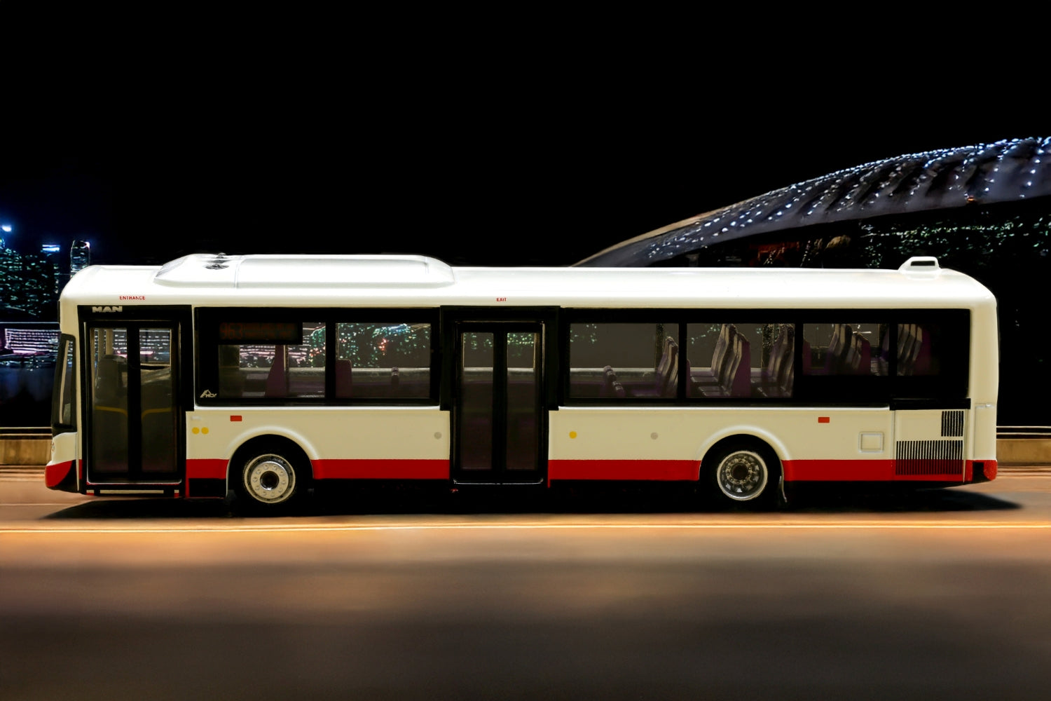 Tiny City SG07 Die-cast Model Car - MAN A22 MCV - Cream (963) Bus