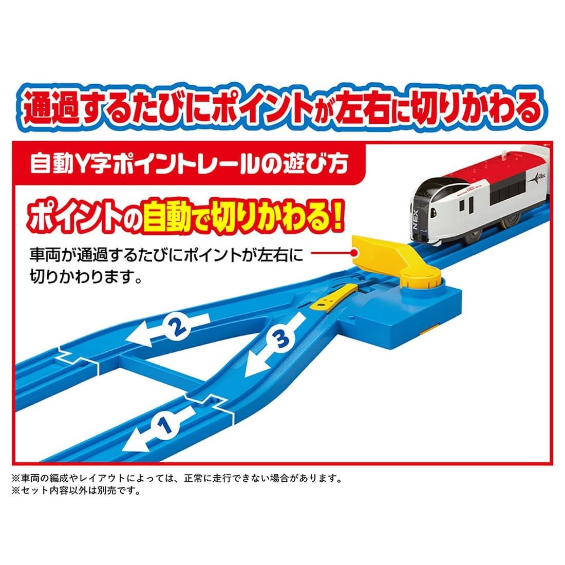 Takara Tomy Plarail Railway Train Accessories R-22 Automatic Y-shaped Point Rail