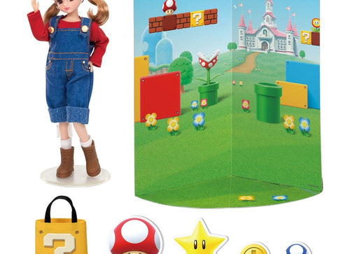 Load image into Gallery viewer, Takara Tomy Licca LD-33 Super Mario Daisuki Rika-chan (Licca-chan) Doll
