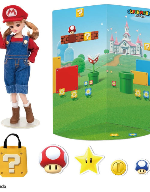 Load image into Gallery viewer, Takara Tomy Licca LD-33 Super Mario Daisuki Rika-chan (Licca-chan) Doll
