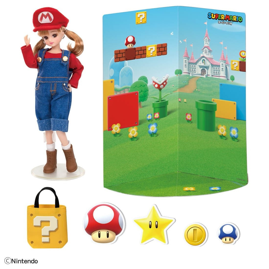 Takara Tomy Licca LD-33 Super Mario Daisuki Rika-chan (Licca-chan) Doll